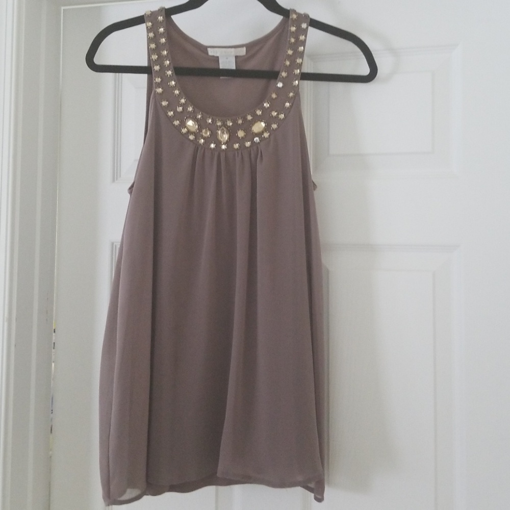 Sleeveless studded top